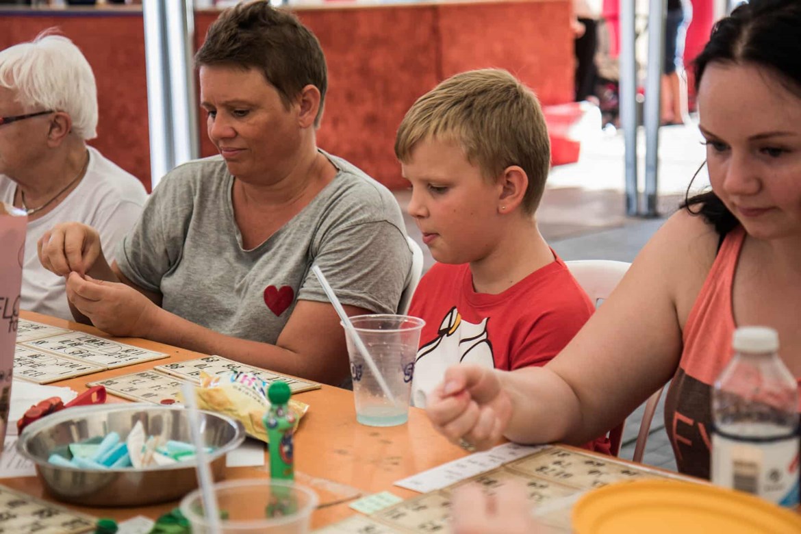Fuld koncentration for store og små, når Kollemorten slår dørene op for sommerens bedste banko.